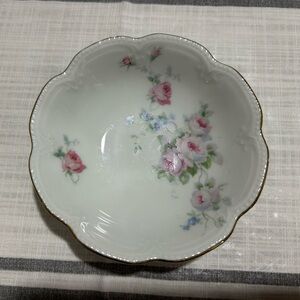 Vintage Schwarzenhammer Floral Porcelain Bowl 5” diameter